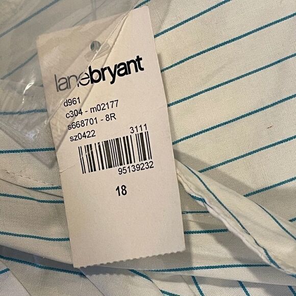 LANE BRYANT Ruffle Blouse Size 18 NWT - Picture 10 of 11